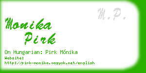monika pirk business card