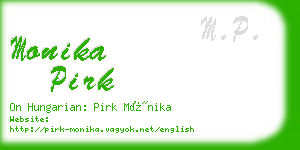monika pirk business card